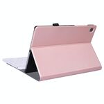 Custodia per tablet con tastiera Bluetooth A307 per Galaxy Tab A 8.4 T307 (2020) con supporto (oro rosa)