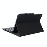 A610 per Galaxy Tab S6 Lite 10.4 P610 / P615 (2020) Custodia protettiva per tastiera Bluetooth con supporto e fascia elastica per penna (nera)