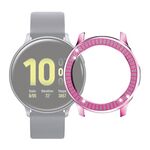 Per Samsung Galaxy Watch Active2 40mm 40mm Cassa dell'orologio con diamanti a doppia fila per PC (rosa)