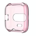 Per Fitbit Versa Lite Smart Watch Custodia protettiva in silicone (rosa trasparente)