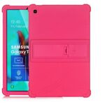 Custodia protettiva in silicone per tablet PC Galaxy Tab S5e T720 con staffa invisibile (rosa rossa)