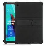 Custodia protettiva in silicone per tablet PC Galaxy Tab S5e T720 con staffa invisibile (nera)