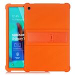 Custodia protettiva in silicone per tablet PC Galaxy Tab S5e T720 con staffa invisibile (arancione)
