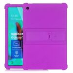 Custodia protettiva in silicone per tablet PC Galaxy Tab S5e T720 con staffa invisibile (viola)