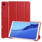 Per Huawei MediaPad M6 8.4 pollici 3 pieghevoli Flip orizzontale in pelle PU + Custodia in TPU a nido d'ape antiurto con supporto (rosso)