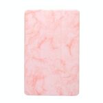 Per Huawei MatePad 10,4 pollici (2020) Custodia in pelle a vibrazione orizzontale con motivo a trama di marmo, con supporto a tre pieghe e funzione di sospensione / sveglia (rosa)