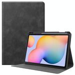 Per Samsung Galaxy Tab S6 Lite P610 / P615 Custodia in pelle di vacchetta con struttura in TPU Custodia in pelle con vibrazione orizzontale con supporto e funzione di sospensione / sveglia e slot per penna (nero)