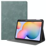 Per Samsung Galaxy Tab S6 Lite P610 / P615 Custodia in pelle di vacchetta con struttura in TPU Custodia in pelle con vibrazione orizzontale con supporto, funzione di sospensione / sveglia e slot per penna (verde)