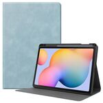 Per Samsung Galaxy Tab S6 Lite P610 / P615 Custodia in pelle di vacchetta con struttura in TPU Custodia in pelle con vibrazione orizzontale con supporto e funzione sleep / wake-up e slot per penna (blu cielo)