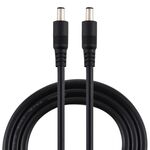 Spina di alimentazione CC da 8 A Cavo connettore adattatore da maschio a maschio da 5,5 x 2,1 mm, lunghezza: 1,5 m (nero)