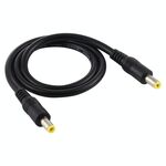 Spina di alimentazione CC 5,5 x 2,5 mm Cavo connettore adattatore maschio-maschio, lunghezza cavo: 50 cm (nero)
