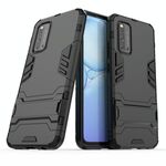 Per Vivo V19 (India) Custodia protettiva anti-caduta per PC + TPU con supporto invisibile (nero)