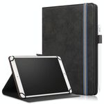 Custodia in pelle universale per tablet PC con struttura in tessuto di marmo da 9-11 pollici a vibrazione orizzontale con portapenna e supporto (nero)