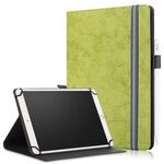Per 9-11 pollici Custodia in pelle universale per tablet PC con struttura in tessuto di marmo a vibrazione orizzontale con porta penna e supporto (verde)