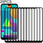 Per Samsung Galaxy M01 25 PCS Full Glue Pellicola in vetro temperato a schermo intero (nero)