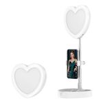 G5 a forma di cuore multi-funzione Live Broadcast Beauty Beauty Fill Light Holder Mobile (Bianco)