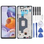Schermo LCD originale per LG Stylo 6 / K71 LMQ730TM LM-Q730TM LMQ730HA LM-Q730HA Digitizer Assemblaggio completo con cornice (blu)