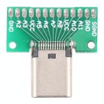Tavola di prova femminile del tipo C del tipo C del tipo C Usb 3.1 con PCB 24pin saldato