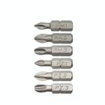 5 Set 6 PCS 25mm Forte Cacciavite a mano Magnetico Forte Bocca antiscivolo Cacciaviti antiscivolo Bit