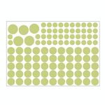3 confezioni per la decorazione della casa luminosa Adesivo da parete combinato, specifica: 104pcs Dot 15x20cm