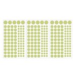 3 confezioni per la decorazione della casa luminosa Adesivo murale combinato, specifica: 252pcs punto rotondo + luna