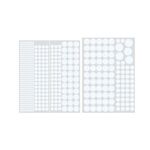 3 confezioni per la decorazione della casa luminosa Adesivo da parete combinato, specifica: 407pcs Dot Blue