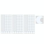 3 confezioni per la decorazione della casa luminosa Adesivo da parete combinato, specifica: 252pcs Dot + Moon Blue