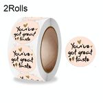 10 Rolls Love Grazie Sticker Autoadesivo Decorazione regalo Etichetta, Dimensioni: 2.5 cm / 1 pollice (A-346)