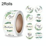 10 rotoli grazie Adesivo floreale Decorazione regalo da sposa Etichetta, Dimensioni: 2.5 cm / 1 pollice (A-297)