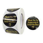 3 rotoli stampaggio grazie autoadesivo busta sigillatura adesivo decorazione regalo etichetta, dimensioni: 3.8 cm / 1.5inch (K-67)