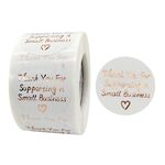 3 rotoli stampaggio Grazie per autoadesivo busta sigillatura adesivo decorazioni regalo etichetta, dimensioni: 3.8 cm / 1.5 pollici (K-68)