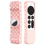 2 PCS Telecomando Cover protettivo all-inclusive, modello applicabile: per Apple TV 4K (rosa)
