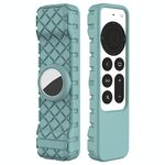 2 PCS Telecomando Cover protettivo all-inclusive, modello applicabile: per Apple TV 4K (pino verde)