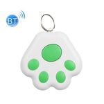 2 PCS HYC-09 Dog PAW Bluetooth Anti-Lost Device Anti-Lost Device PET Tracking Playator Keychain Smart Ricerca Allarme a due vie (verde)