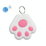 2 PCS HYC-09 Dog PAW Bluetooth Anti-Lost Device PET Tracking Localizzatore Portachiavi Smart Ricerca Allarme a due vie (rosa)