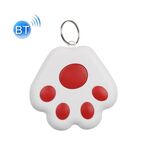 2 PCS HYC-09 Dog PAW Bluetooth Anti-Lost Device Anti-Lost Device PET Tracking Localitor Keychain Smart Ricerca Allarme a due vie (rosso)