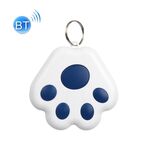 2 PCS HYC-09 Dog PAW Bluetooth Anti-Lost Device Anti-Lost Device PET Tracking Localitor Keychain Smart Ricerca Allarme a due vie (blu scuro)