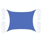 Outdoor Garden Sunshade Sail Anti-UV Baldacchino anti-UV, Dimensioni: 2m x 2,5m (Royal Blue)