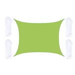 Outdoor Garden Sunshade Sail Waterproof Anti-UV Baldacchino, Dimensioni: 2m x 2,5m (verde)