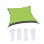 Outdoor Garden Sunshade Sail Impermeabile Anti-UV Baldacchino, Dimensioni: 2m x 3m (verde)