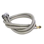4 PZ Weave Acciaio inossidabile Tubi idraulici flessibili in acciaio inox Freddo Freddo Miscelatore Hot Rubinetto Tubo dell'acqua Tubi flessibili ad alta pressione Tubo di ingresso, Specifica: 70cm 1.8 cm Asta di rame