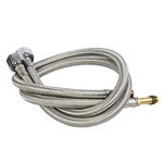 4 PCS Weave Acciaio inossidabile Tubi idraulici flessibili in acciaio inox Freddo Freddo Miscelatore Hot Rubinetto Tubo dell'acqua Tubi flessibili ad alta pressione Tubo di ingresso, Specifiche: Asta di rame da 100 cm da 3,5 cm