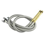 4 PCS Tessuto in acciaio inox Tubi idraulici flessibili in acciaio inox Freddo Freddo Miscelatore Hot Rubinetto Tubo dell'acqua Tubi flessibili ad alta pressione Tubo di ingresso, Specifica: 70cm 8cm rame asta di rame