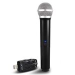 J.I.Y K canzone Microfoni wireless per TV PC con scheda audio Ricevitore USB (nero)