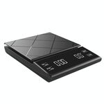 Bilancia elettronica elettronica per caffè in cucina per la cucina domestica con timer (nero)