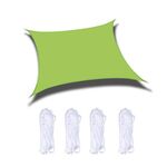 Outdoor Garden Sunshade Sail Impermeabile Anti-UV Baldacchino, Dimensioni: 2m x 2m (verde)