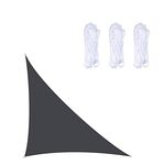 Triangolo Outdoor Garden Sunshade Sail Waterproof Anti-UV Baldacchino, Dimensioni: 3m x 3m x 4.3m (nero)