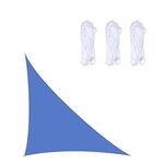 Triangolo Outdoor Garden Sunshade Vela impermeabile Anti-UV Baldacchino, Dimensioni: 3m x 3m x 4.3m (Royal Blue)