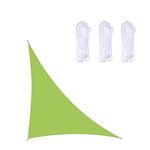 Triangolo Outdoor Garden Sunshade Sail Waterproof Anti-UV Baldacchino, Dimensioni: 3m x 3m x 4.3m (verde)