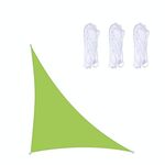 Triangolo Outdoor Garden Sunshade Sail Impermeabile Anti-UV Baldacchino, Dimensioni: 4m x 4m x 5,7 m (verde)